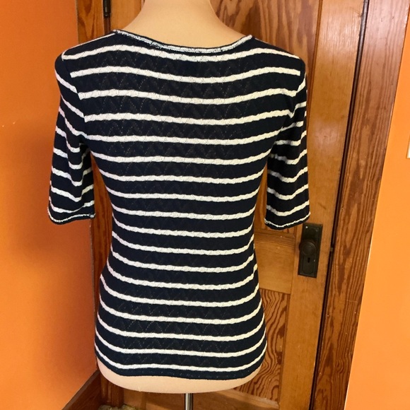 Lucky Brand Knit Striped Top - Picture 12 of 12